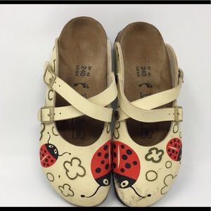 Birkenstock Birkis Mule Shoes Ladybug Size 37 240